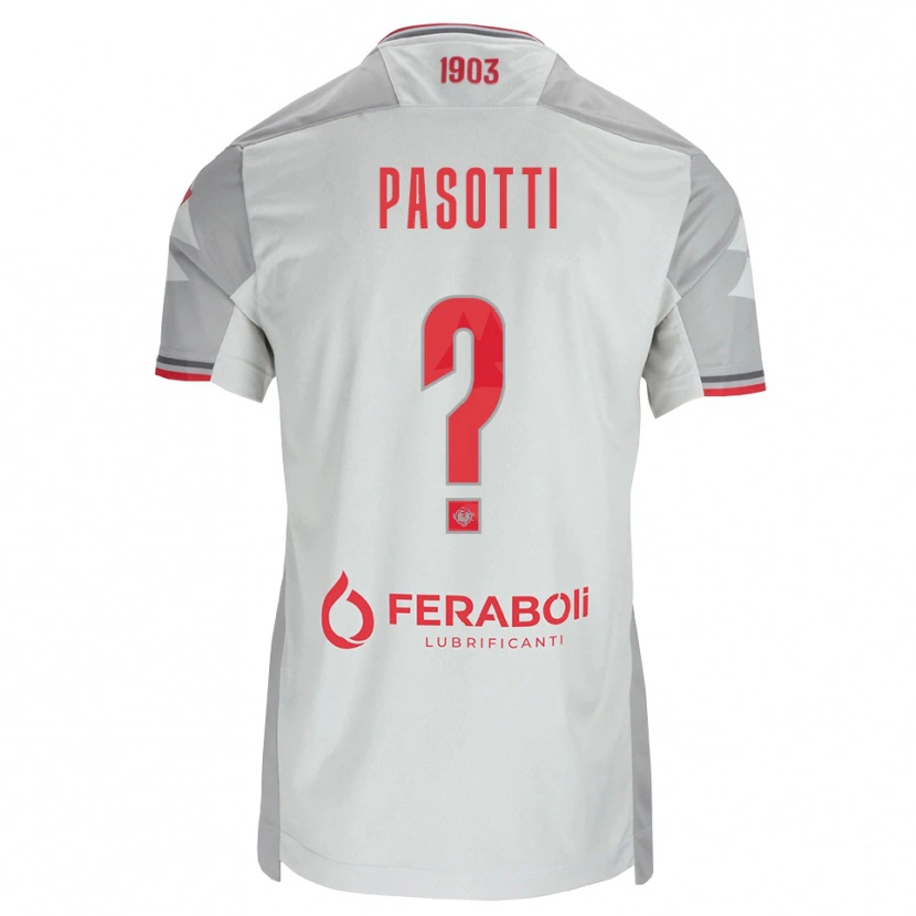 Danxen Mulher Camisola Fabrizio Pasotti #0 Cinza Branco Vermelho Alternativa 2026/27 Camisa Brasil