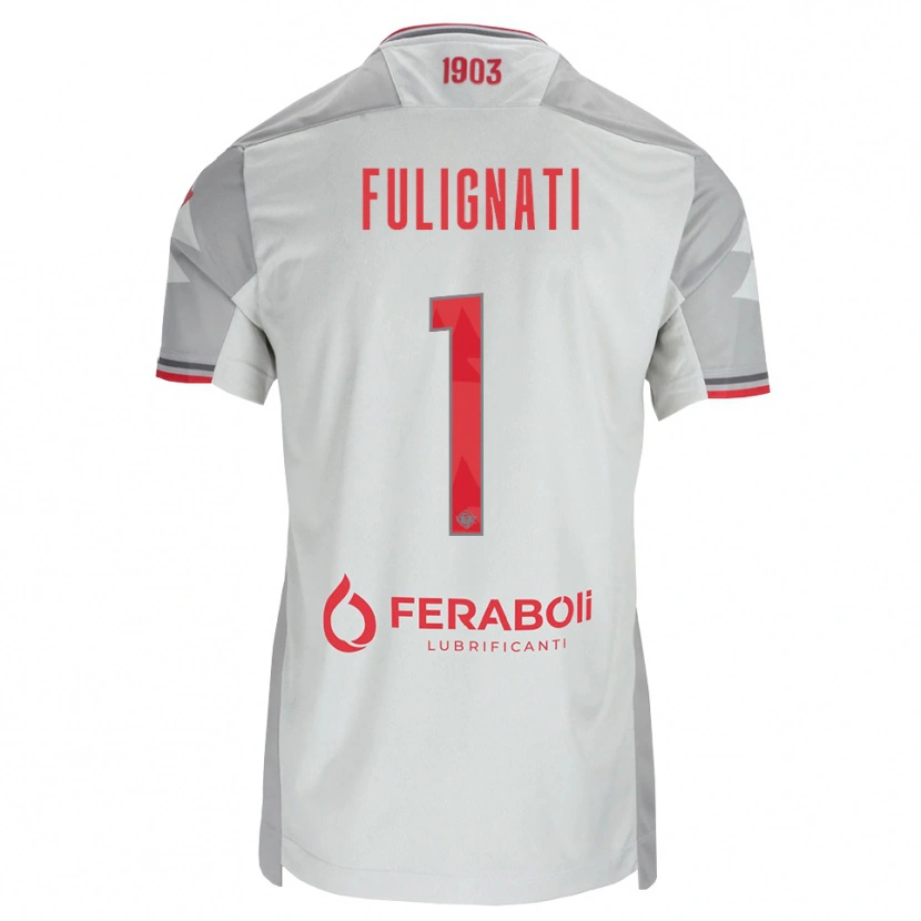 Danxen Mulher Camisola Andrea Fulignati #1 Cinza Branco Vermelho Alternativa 2026/27 Camisa Brasil