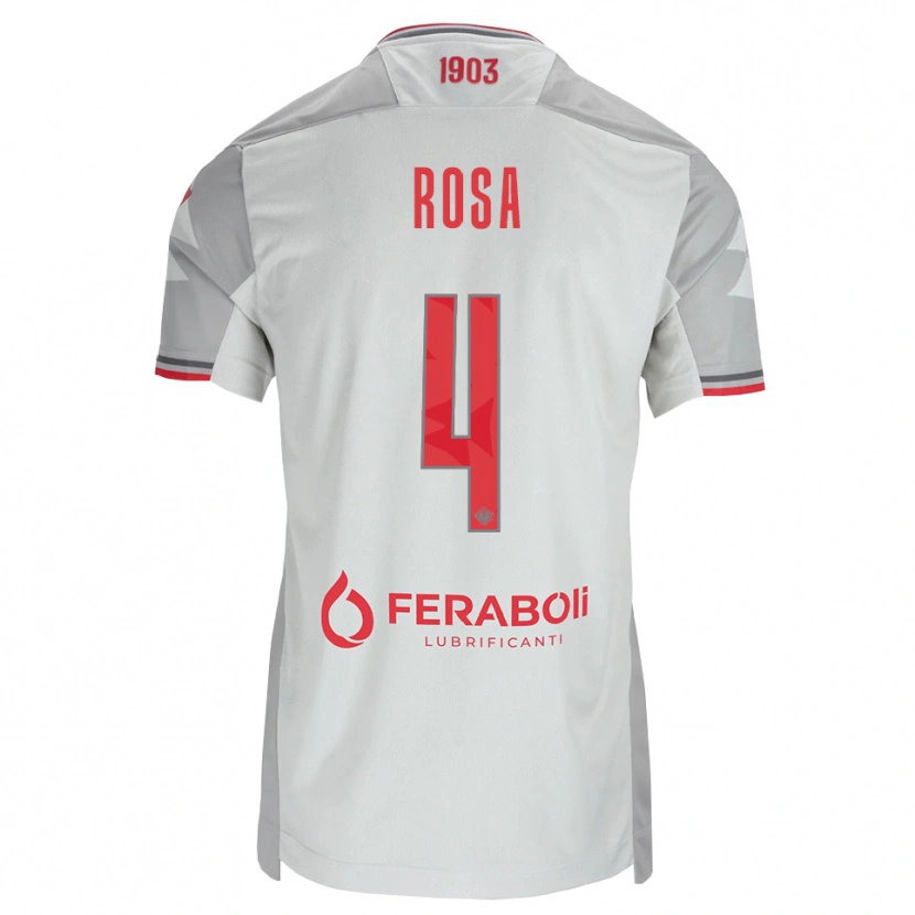Danxen Mulher Camisola Riccardo Rosa #4 Cinza Branco Vermelho Alternativa 2026/27 Camisa Brasil