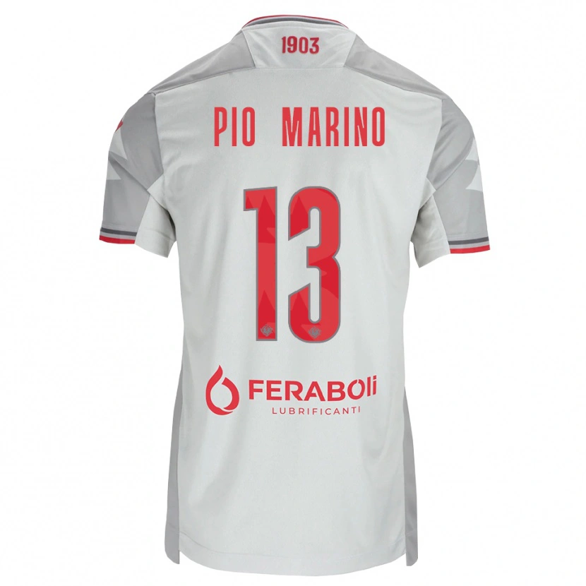 Danxen Mulher Camisola Lorenzo Pio Marino #13 Cinza Branco Vermelho Alternativa 2026/27 Camisa Brasil