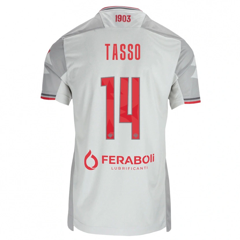 Danxen Mulher Camisola Achille Tasso #14 Cinza Branco Vermelho Alternativa 2026/27 Camisa Brasil