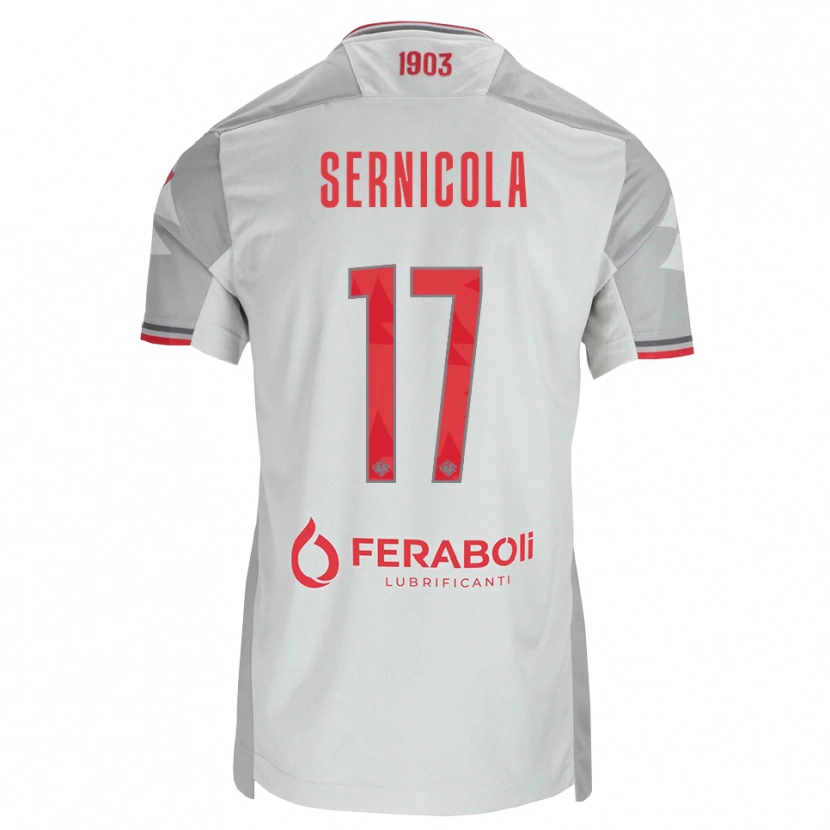 Danxen Mulher Camisola Leonardo Sernicola #17 Cinza Branco Vermelho Alternativa 2026/27 Camisa Brasil