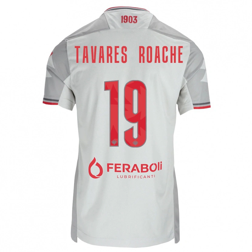 Danxen Mulher Camisola Carter Tavares Roache #19 Cinza Branco Vermelho Alternativa 2026/27 Camisa Brasil