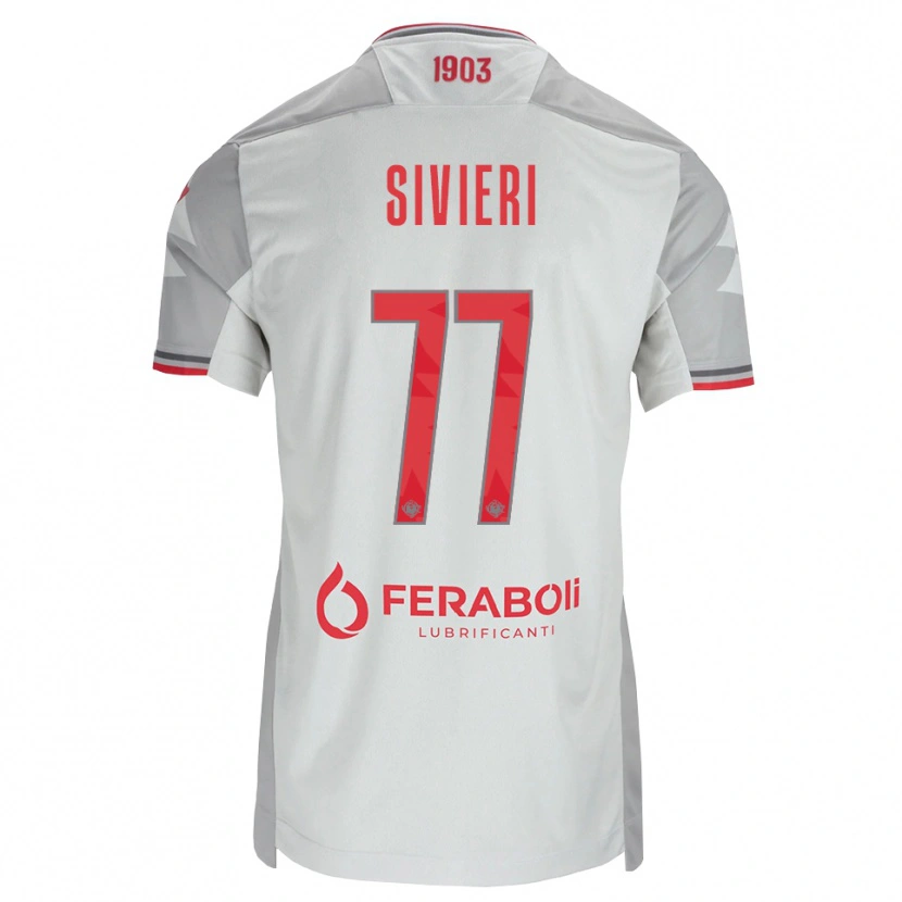 Danxen Mulher Camisola Lorenzo Sivieri #77 Cinza Branco Vermelho Alternativa 2026/27 Camisa Brasil