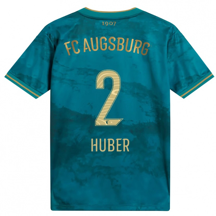 Danxen Mulher Camisola Fynn Huber #2 Verde Marrom Alternativa 2026/27 Camisa Brasil