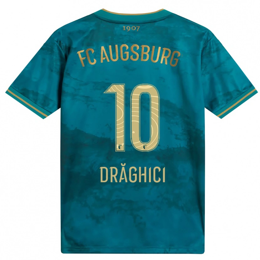 Danxen Mulher Camisola Robert Drăghici #10 Verde Marrom Alternativa 2026/27 Camisa Brasil