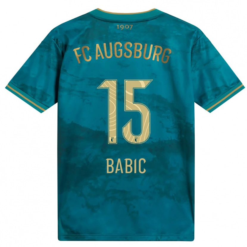 Danxen Mulher Camisola David Babic #15 Verde Marrom Alternativa 2026/27 Camisa Brasil