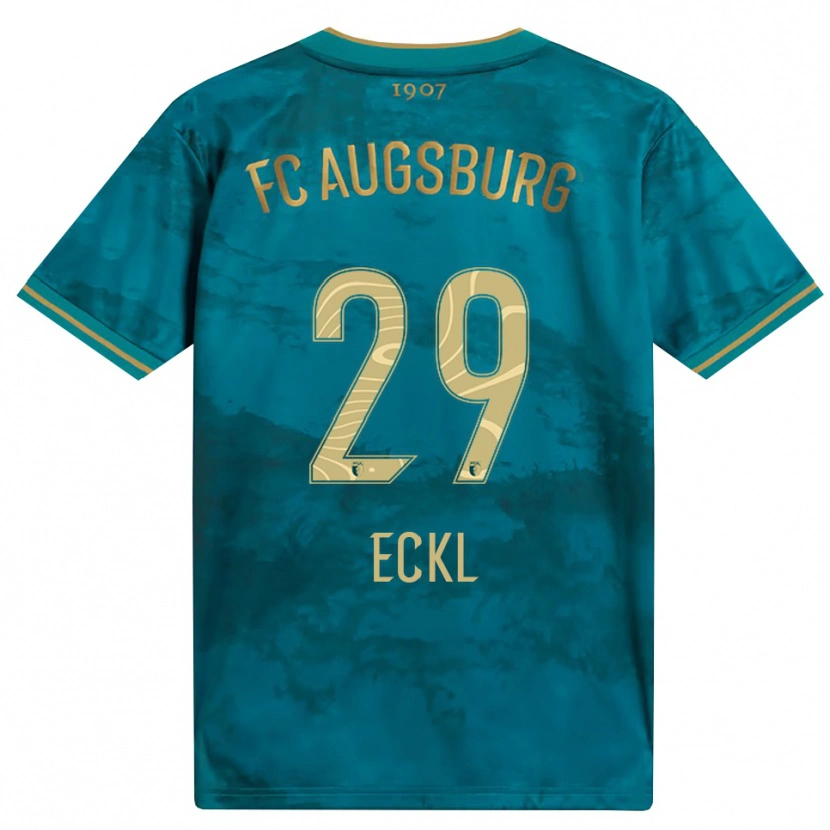 Danxen Mulher Camisola Florian Eckl #29 Verde Marrom Alternativa 2026/27 Camisa Brasil