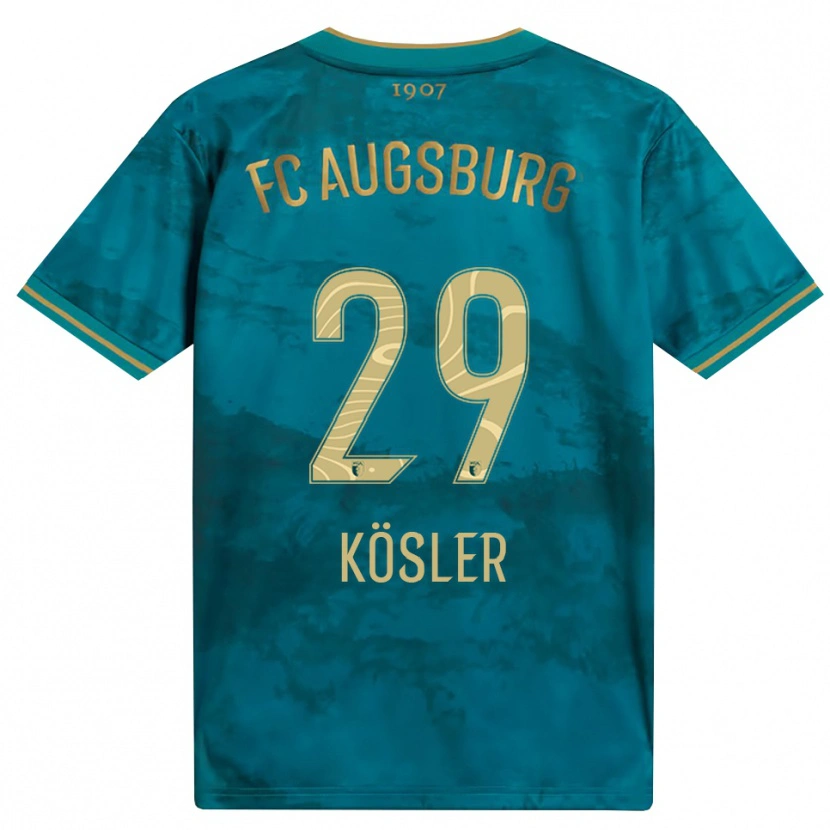 Danxen Mulher Camisola Maximilian Kösler #29 Verde Marrom Alternativa 2026/27 Camisa Brasil