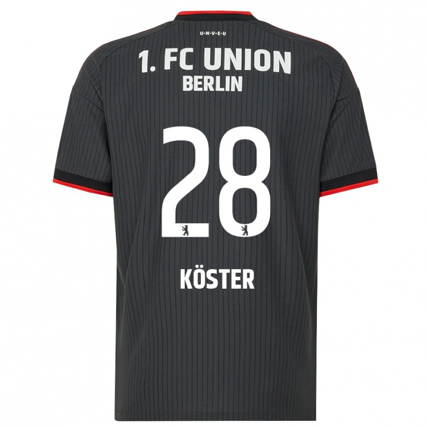 Danxen Mulher Camisola Leonie Köster #28 Preto Branco Vermelho Alternativa 2026/27 Camisa Brasil