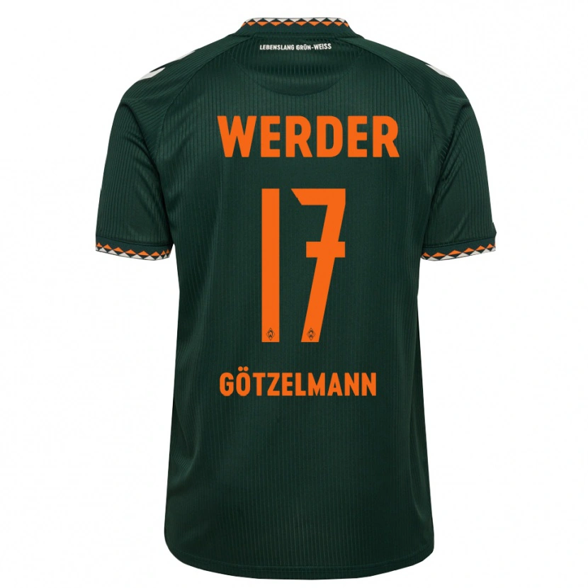Danxen Mulher Camisola Patrick Götzelmann #17 Verde Escuro Laranja Branco Alternativa 2026/27 Camisa Brasil