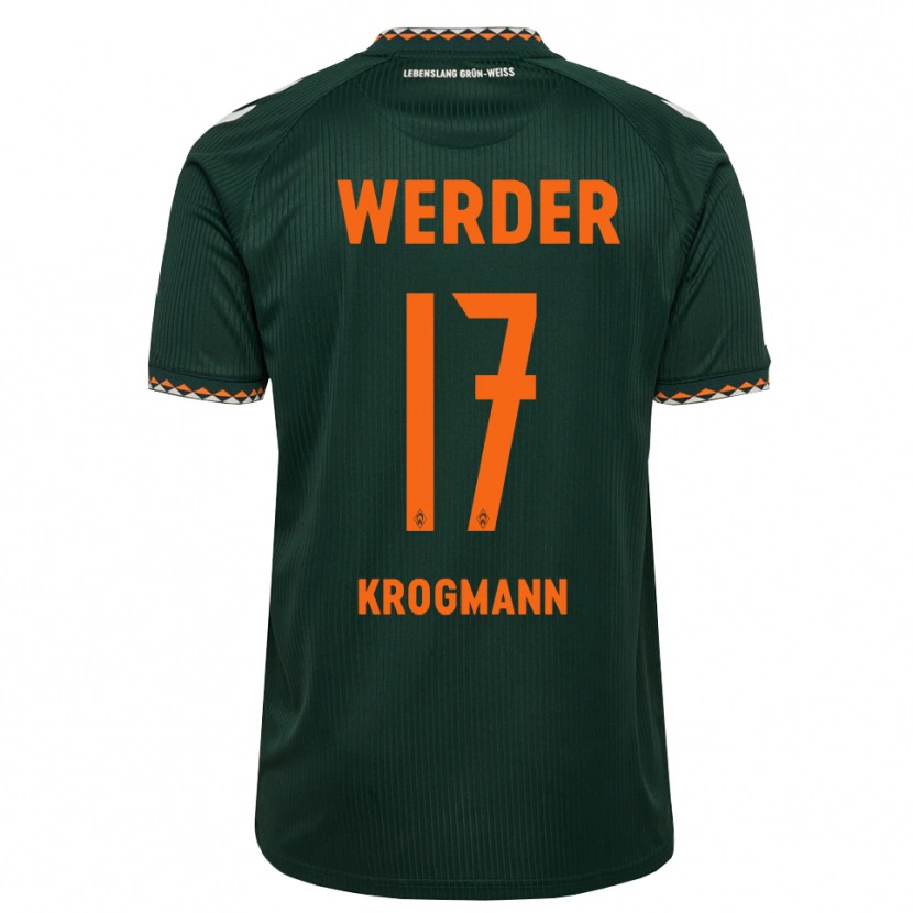 Danxen Mulher Camisola Avid Krogmann #17 Verde Escuro Laranja Branco Alternativa 2026/27 Camisa Brasil