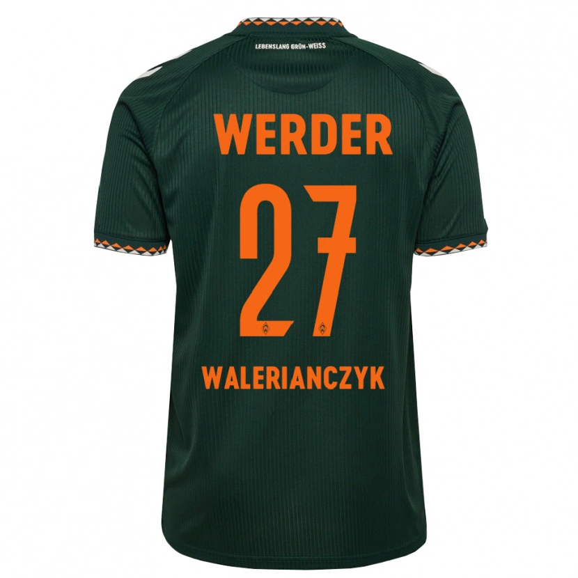 Danxen Mulher Camisola Dennis Walerianczyk #27 Verde Escuro Laranja Branco Alternativa 2026/27 Camisa Brasil