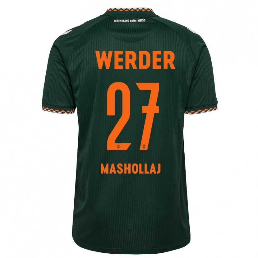 Danxen Mulher Camisola Benjamin Mashollaj #27 Verde Escuro Laranja Branco Alternativa 2026/27 Camisa Brasil
