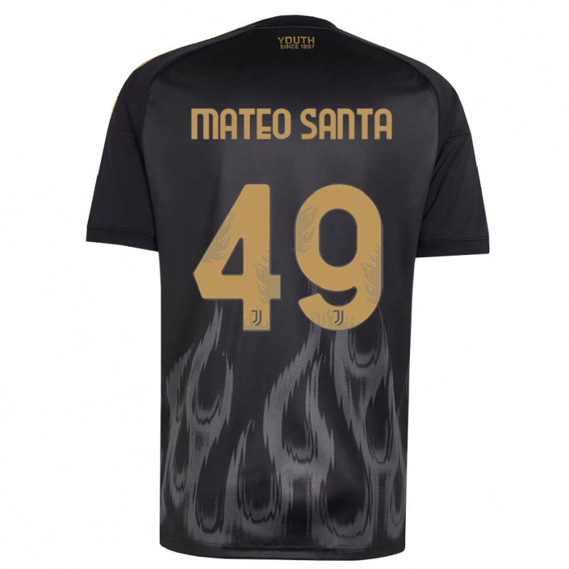 Danxen Mulher Camisola Mateo Santa Maria #49 Preto Marrom Terceiro 2026/27 Camisa Brasil