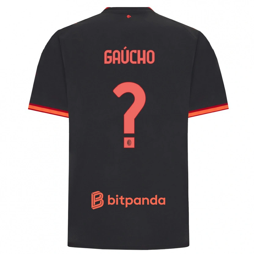 Danxen Mulher Camisola Estevan Gaúcho #0 Preto Vermelho Terceiro 2026/27 Camisa Brasil