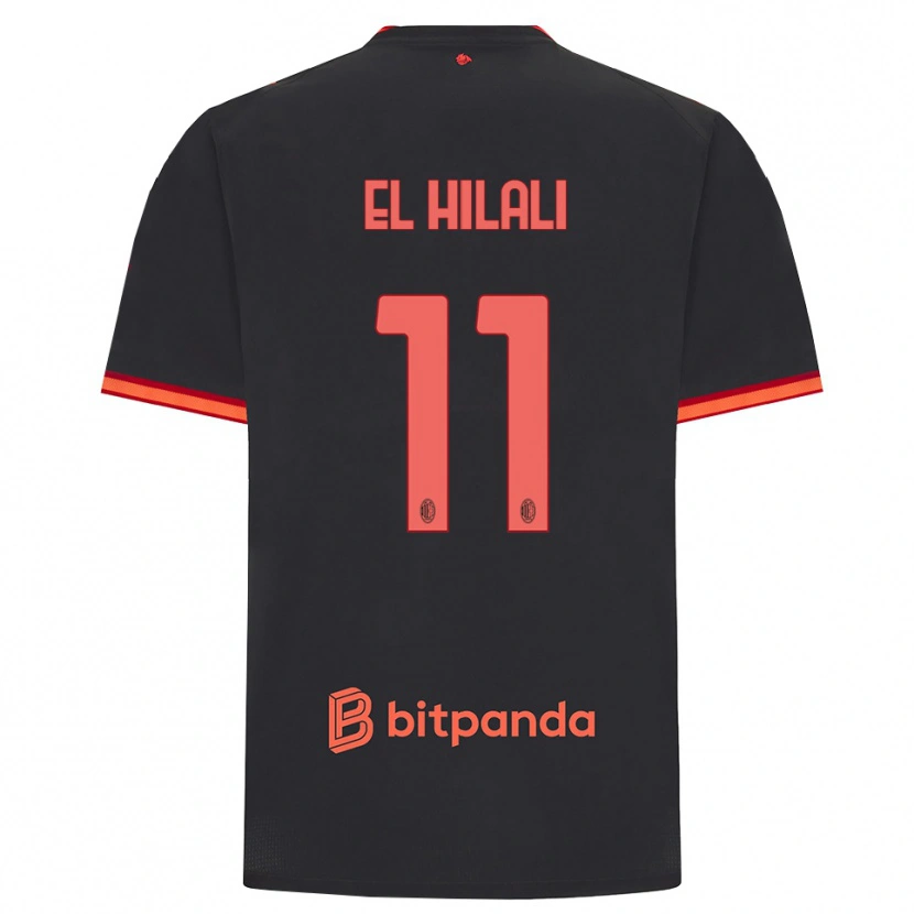 Danxen Mulher Camisola Youns El Hilali #11 Preto Vermelho Terceiro 2026/27 Camisa Brasil