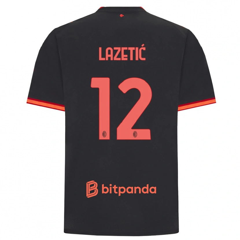 Danxen Mulher Camisola Marko Lazetic #12 Preto Vermelho Terceiro 2026/27 Camisa Brasil