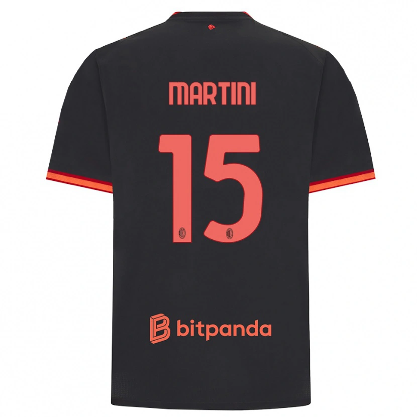 Danxen Mulher Camisola Thomas Martini #15 Preto Vermelho Terceiro 2026/27 Camisa Brasil