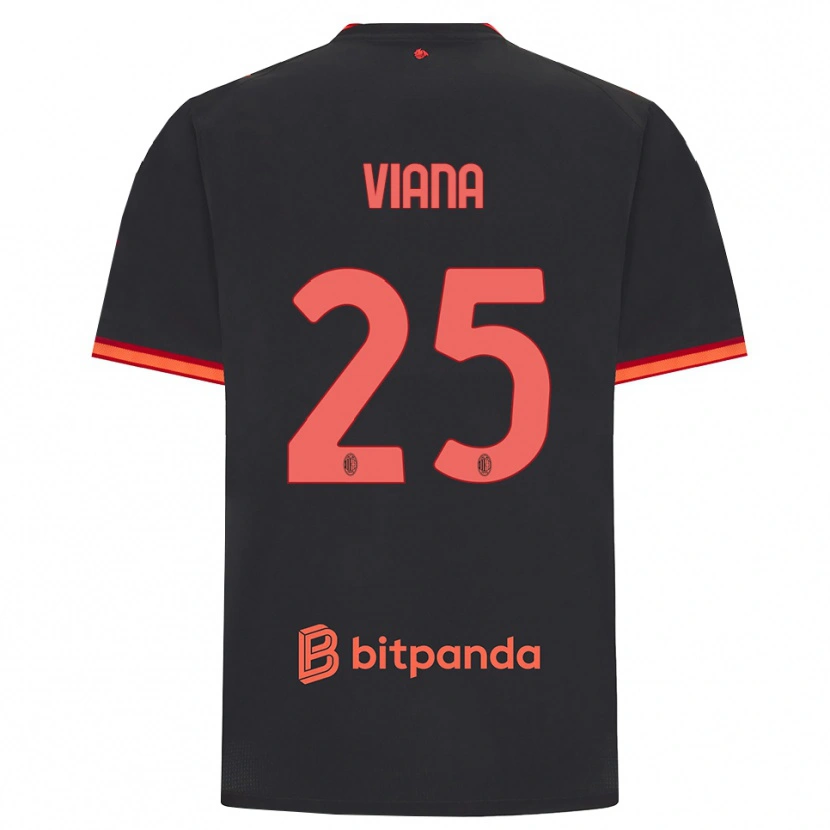 Danxen Mulher Camisola Viana Seedorf #25 Preto Vermelho Terceiro 2026/27 Camisa Brasil