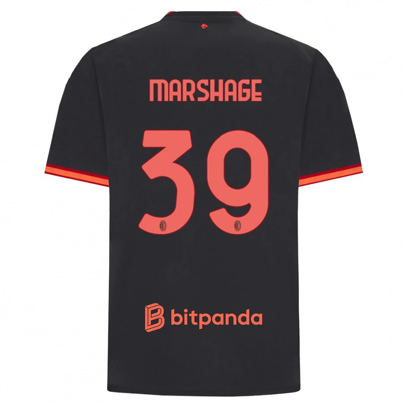 Danxen Mulher Camisola Wilgot Marshage #39 Preto Vermelho Terceiro 2026/27 Camisa Brasil