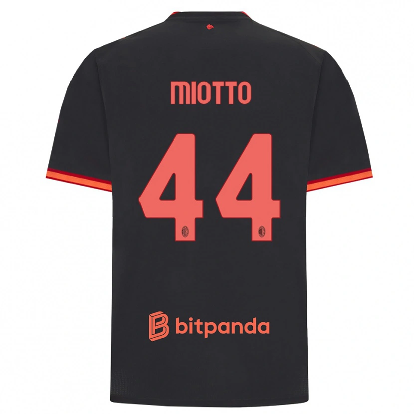 Danxen Mulher Camisola Giorgia Miotto #44 Preto Vermelho Terceiro 2026/27 Camisa Brasil