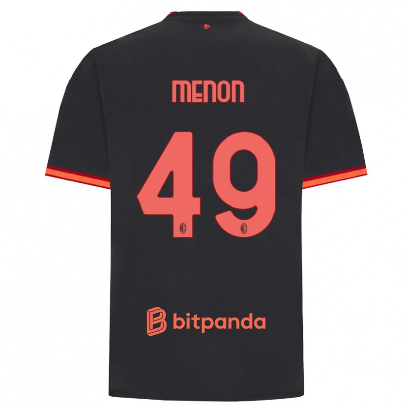 Danxen Mulher Camisola Luca Menon #49 Preto Vermelho Terceiro 2026/27 Camisa Brasil