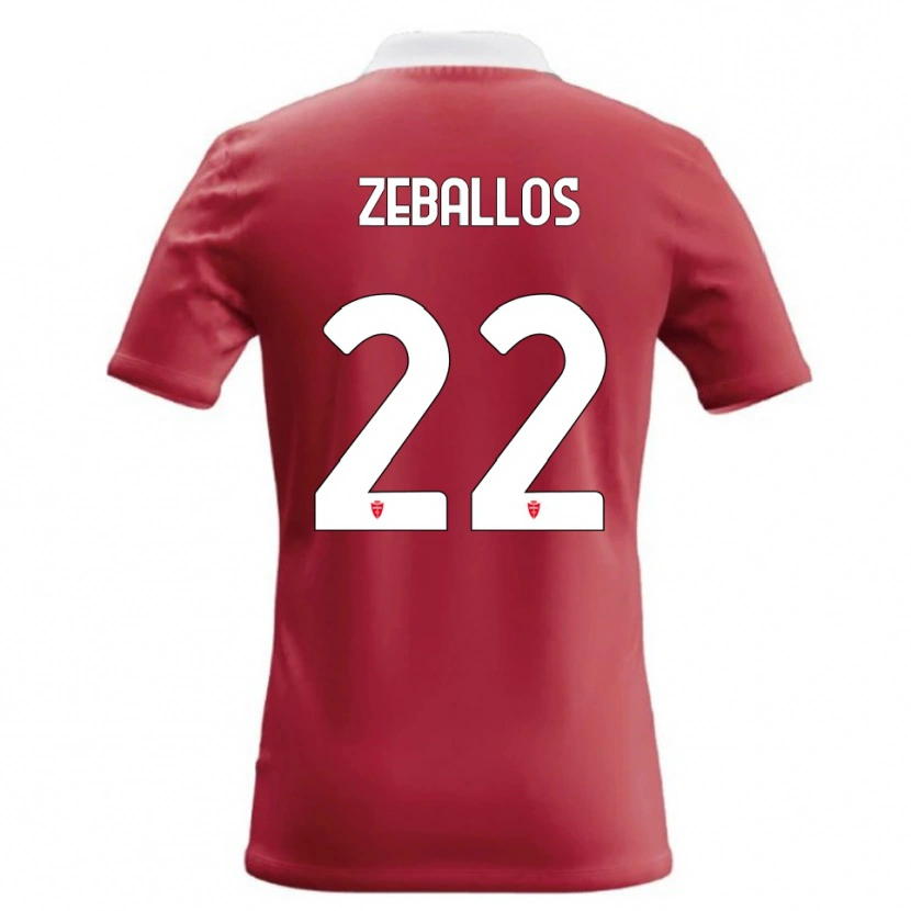 Danxen Criança Camisola Exequiel Zeballos #22 Vermelho Branco Principal 2026/27 Camisa Brasil