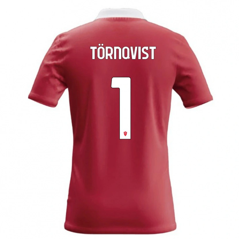 Danxen Criança Camisola Noel Törnqvist #1 Vermelho Branco Principal 2026/27 Camisa Brasil