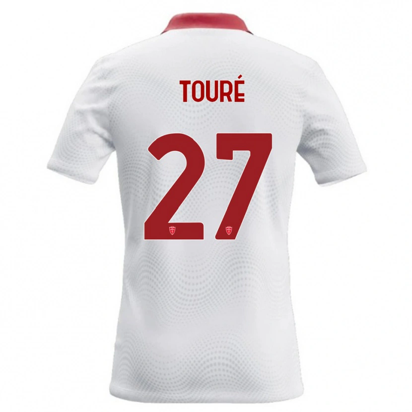 Danxen Criança Camisola Idrissa Touré #27 Branco Vermelho Alternativa 2026/27 Camisa Brasil