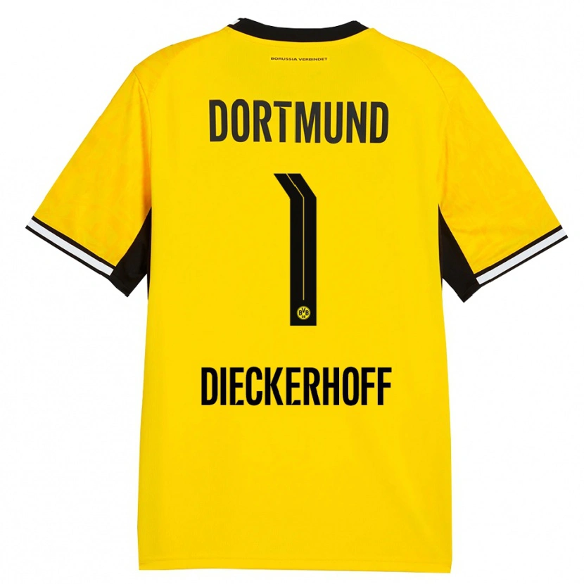 Danxen Criança Camisola Max Dieckerhoff #1 Amarelo Preto Branco Principal 2026/27 Camisa Brasil