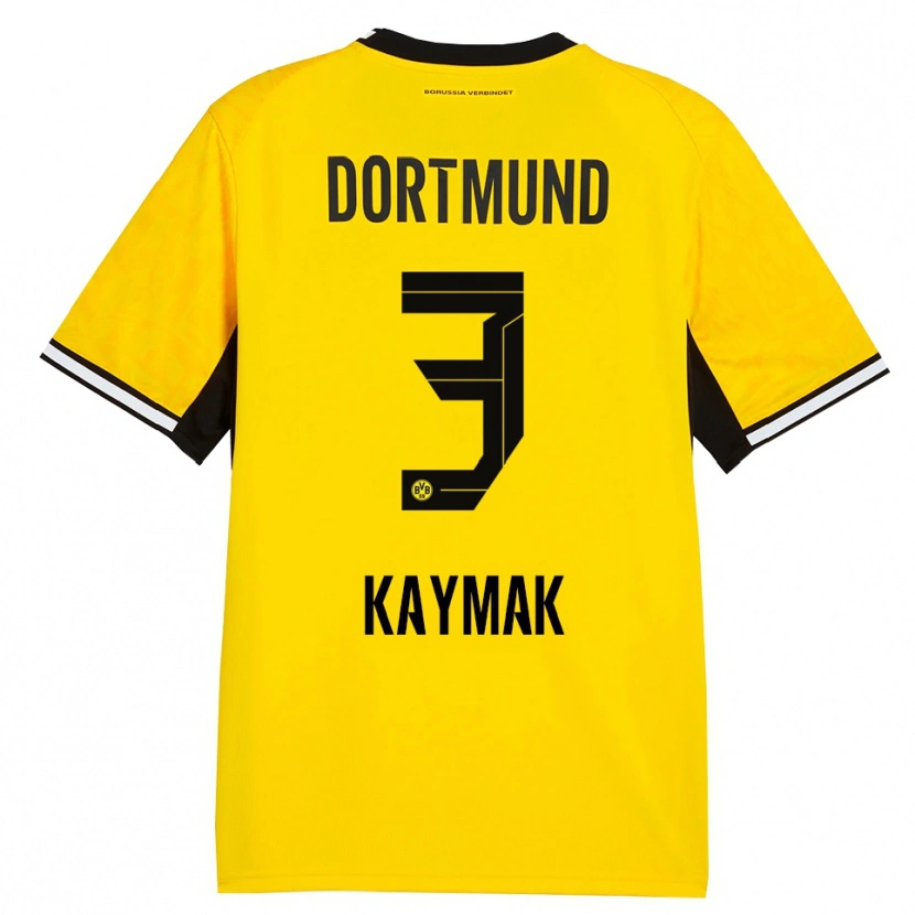 Danxen Criança Camisola Semih Kaymak #3 Amarelo Preto Branco Principal 2026/27 Camisa Brasil