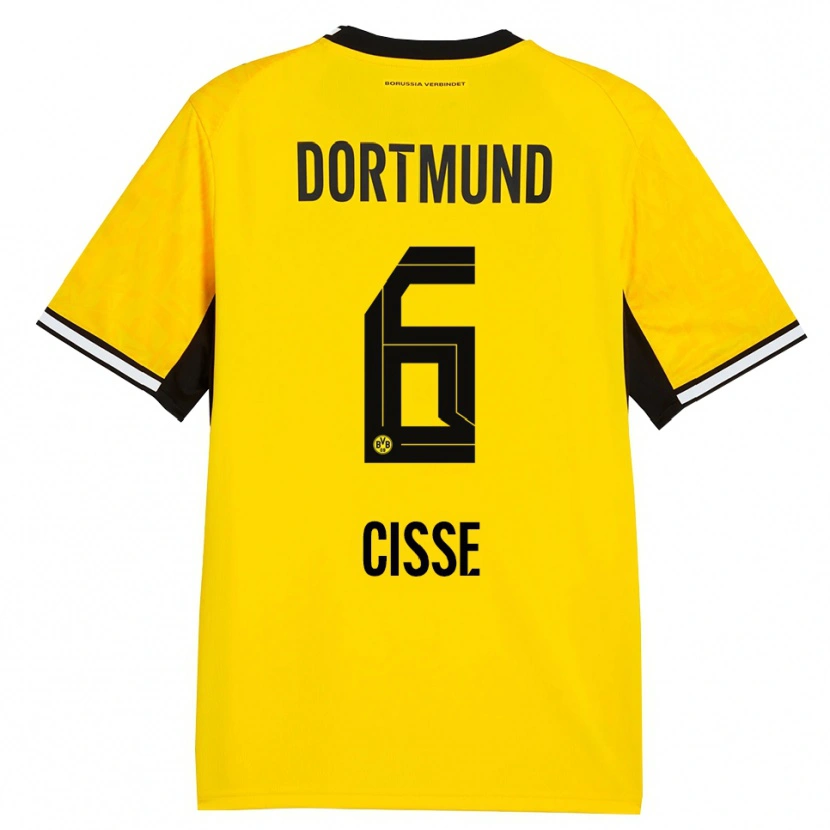 Danxen Criança Camisola Faroukou Cisse #6 Amarelo Preto Branco Principal 2026/27 Camisa Brasil