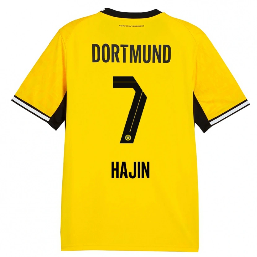 Danxen Criança Camisola So Hajin #7 Amarelo Preto Branco Principal 2026/27 Camisa Brasil