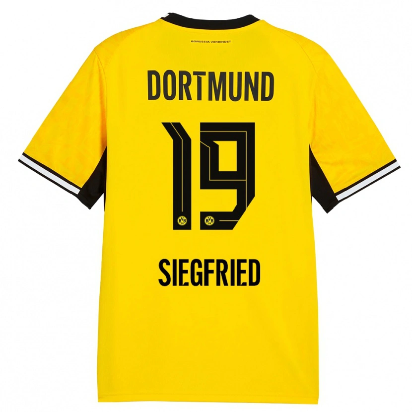 Danxen Criança Camisola Janz Siegfried #19 Amarelo Preto Branco Principal 2026/27 Camisa Brasil