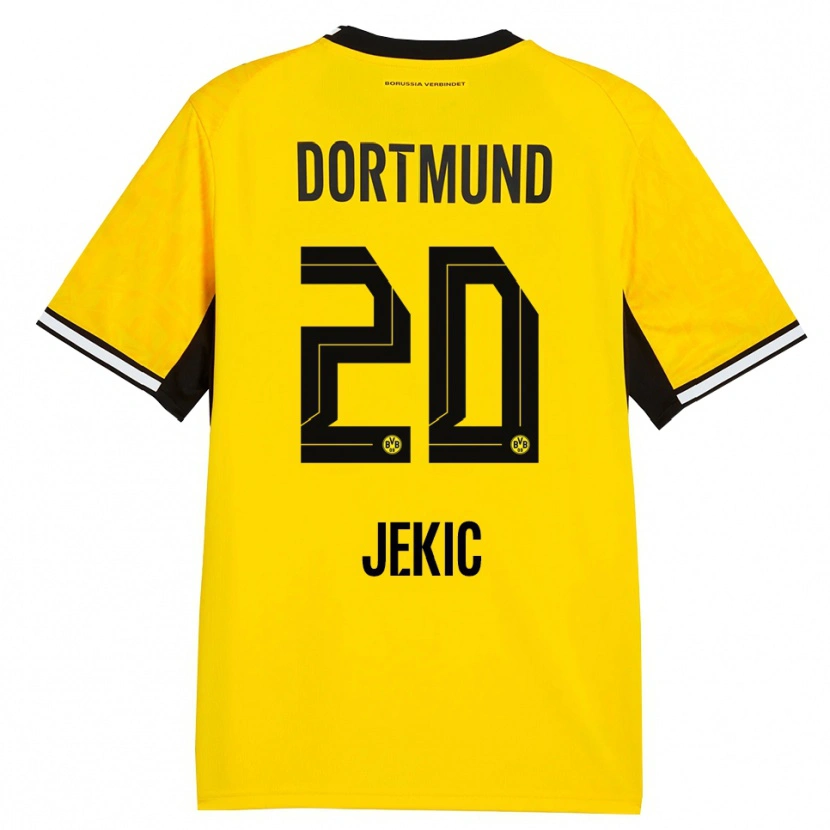 Danxen Criança Camisola Nikola Jekic #20 Amarelo Preto Branco Principal 2026/27 Camisa Brasil
