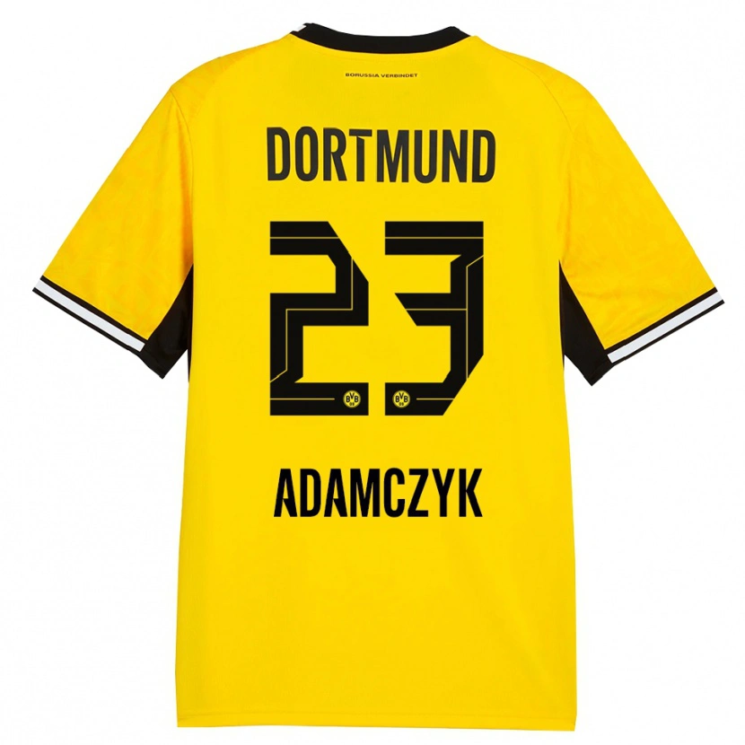 Danxen Criança Camisola Nico Adamczyk #23 Amarelo Preto Branco Principal 2026/27 Camisa Brasil