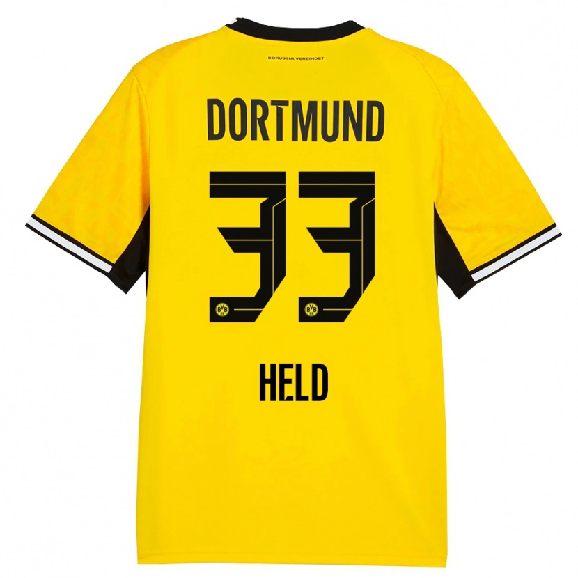 Danxen Criança Camisola Aaron Held #33 Amarelo Preto Branco Principal 2026/27 Camisa Brasil