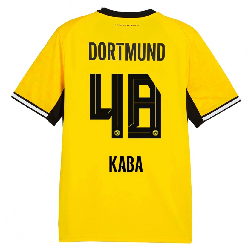 Danxen Criança Camisola Mussa Kaba #48 Amarelo Preto Branco Principal 2026/27 Camisa Brasil