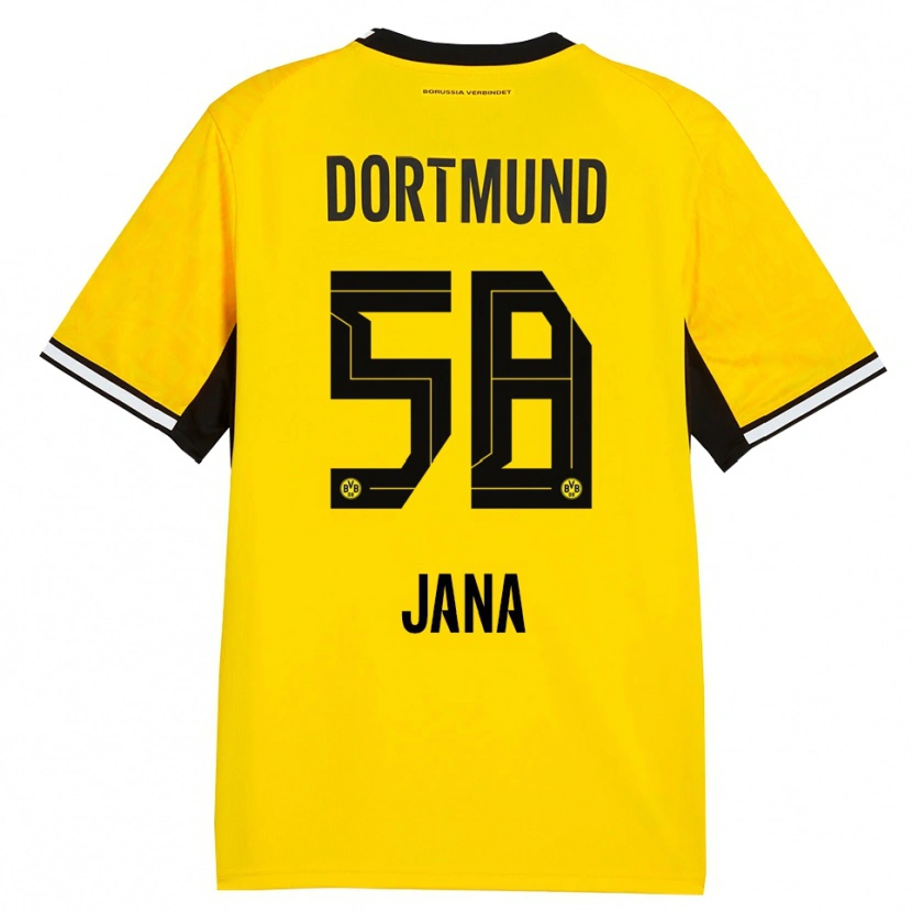 Danxen Criança Camisola Nordberg Jana #58 Amarelo Preto Branco Principal 2026/27 Camisa Brasil