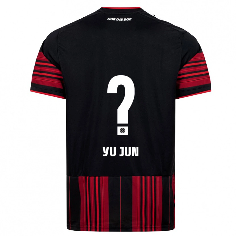 Danxen Criança Camisola Yu-Jun Seo #0 Preto Vermelho Branco Principal 2026/27 Camisa Brasil