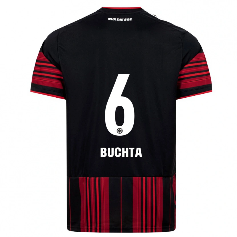 Danxen Criança Camisola Philip Buchta #6 Preto Vermelho Branco Principal 2026/27 Camisa Brasil