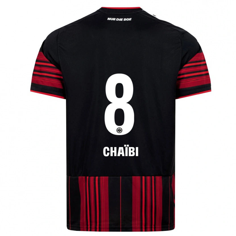 Danxen Criança Camisola Farès Chaïbi #8 Preto Vermelho Branco Principal 2026/27 Camisa Brasil