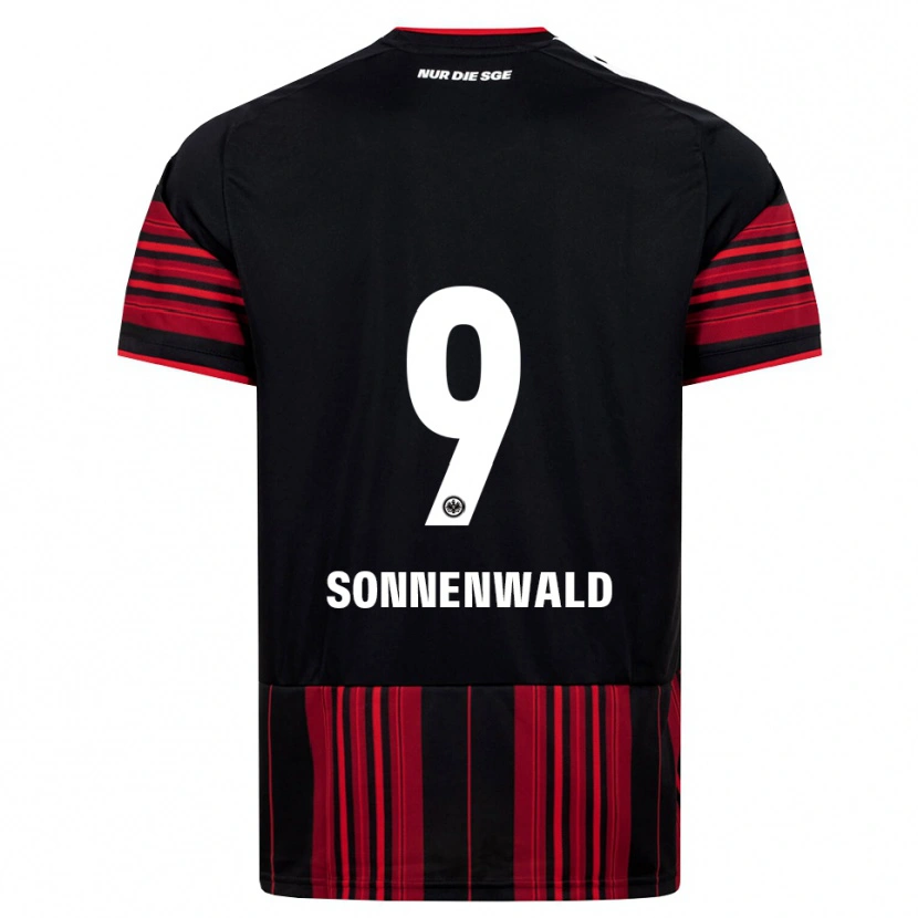 Danxen Criança Camisola Lukas Sonnenwald #9 Preto Vermelho Branco Principal 2026/27 Camisa Brasil