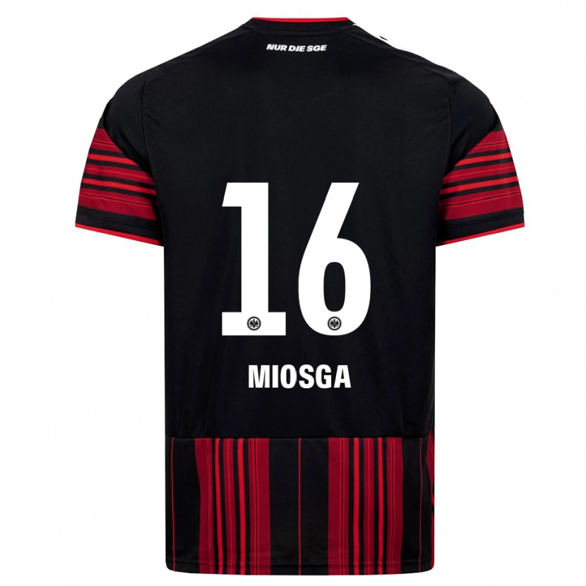 Danxen Criança Camisola Kimani Miosga #16 Preto Vermelho Branco Principal 2026/27 Camisa Brasil