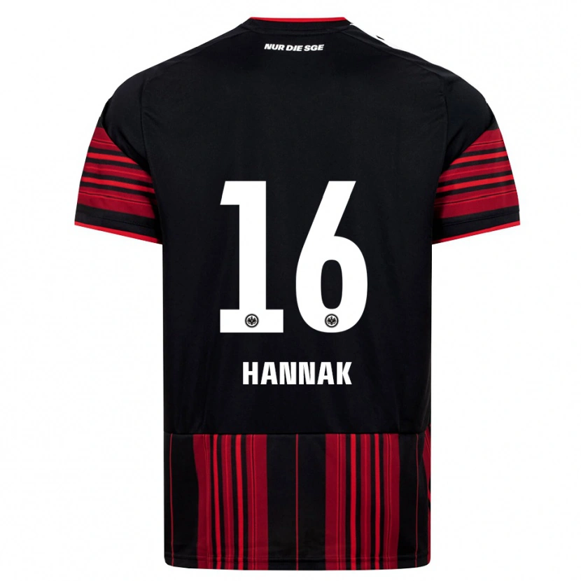 Danxen Criança Camisola Tim Hannak #16 Preto Vermelho Branco Principal 2026/27 Camisa Brasil