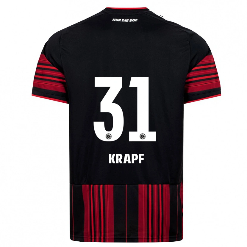 Danxen Criança Camisola Maximilian Krapf #31 Preto Vermelho Branco Principal 2026/27 Camisa Brasil