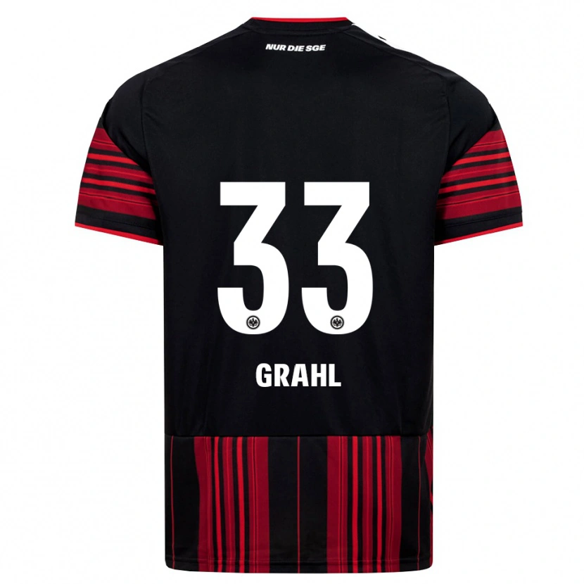 Danxen Criança Camisola Jens Grahl #33 Preto Vermelho Branco Principal 2026/27 Camisa Brasil