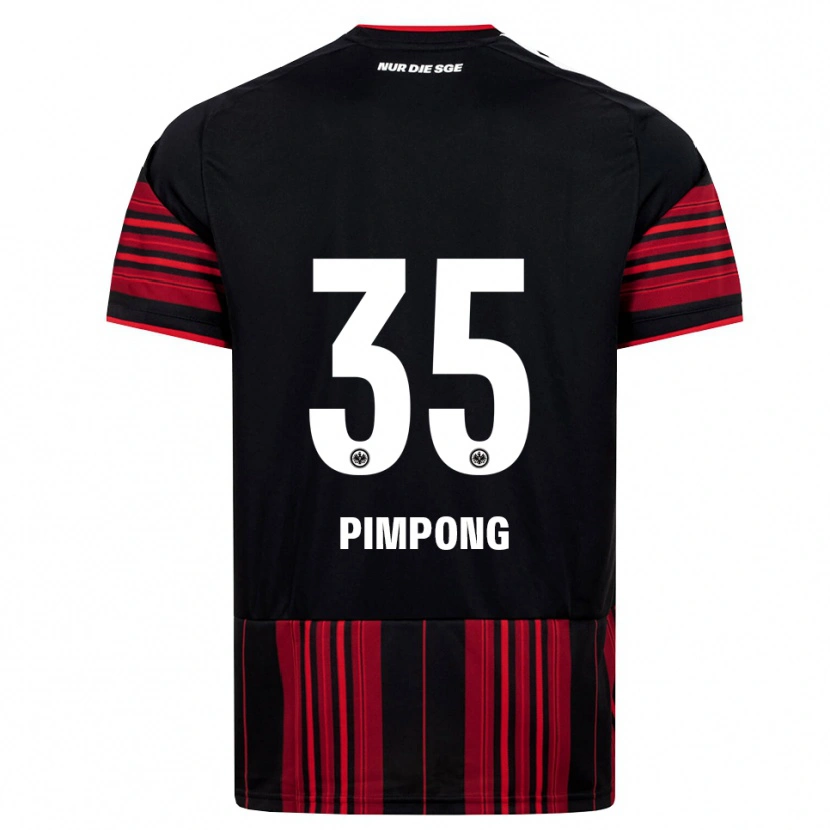 Danxen Criança Camisola Malik Pimpong #35 Preto Vermelho Branco Principal 2026/27 Camisa Brasil