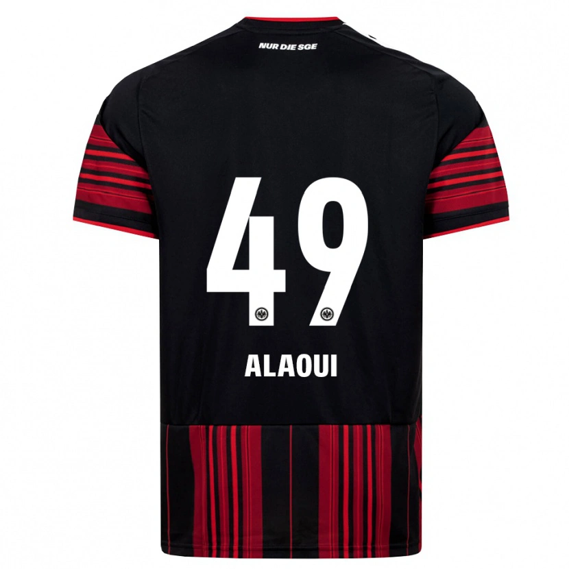 Danxen Criança Camisola Anas Alaoui #49 Preto Vermelho Branco Principal 2026/27 Camisa Brasil